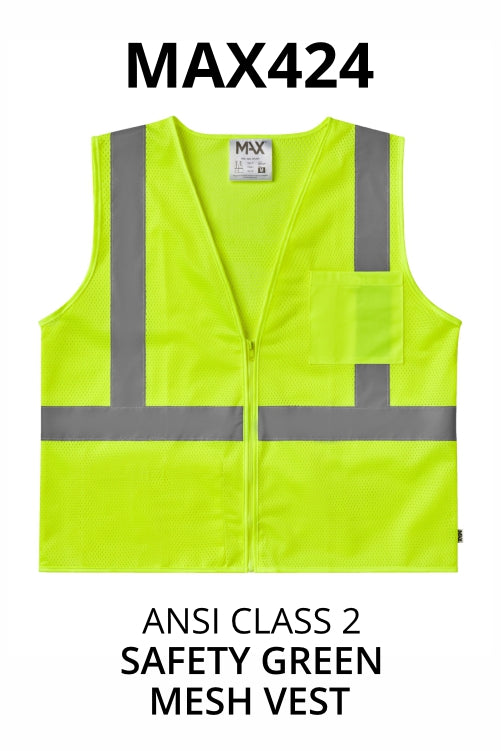 Safety Vest with Left Chest Pocket